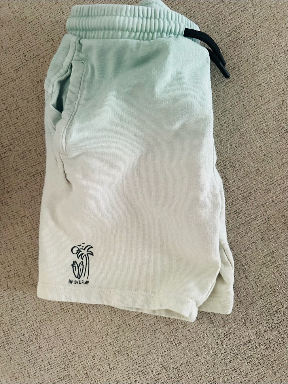 Zara Mint Green and Off-White Kids Shorts
